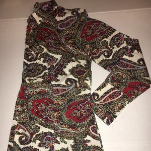 Talbots multi color shirt size small